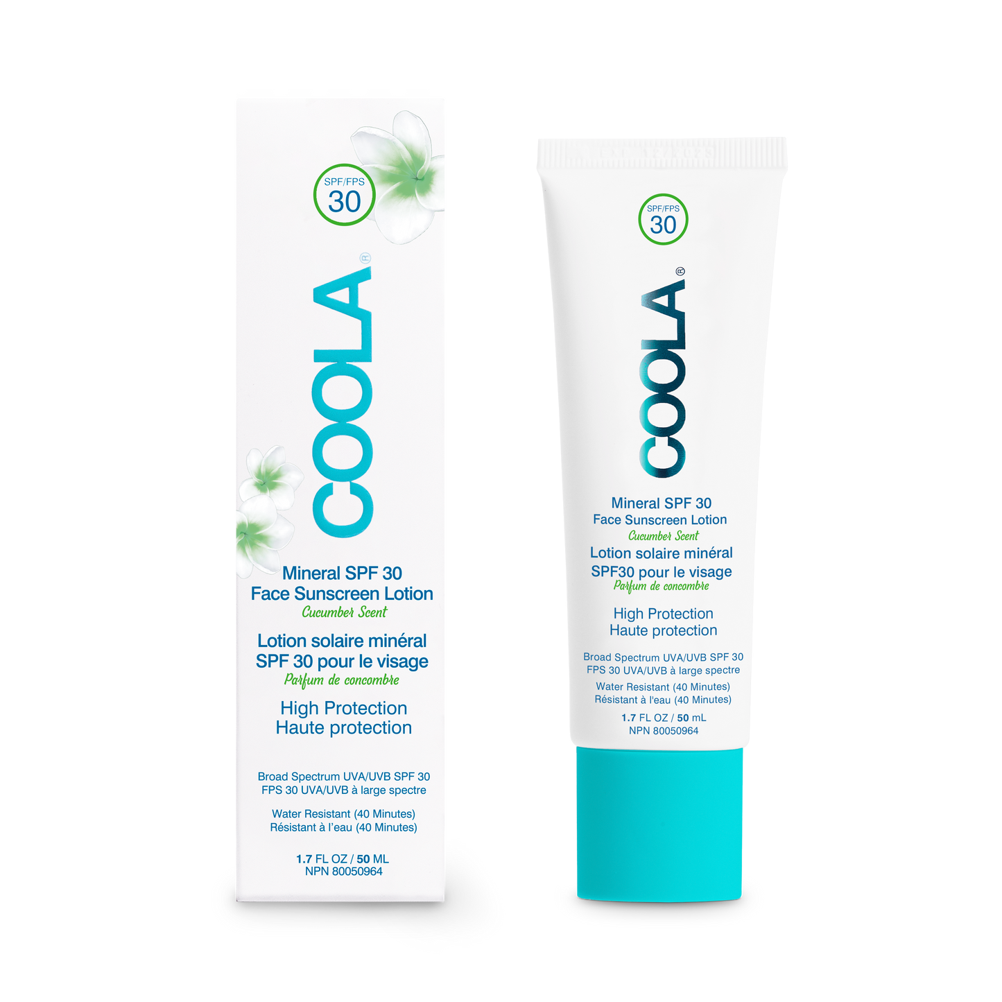 Lotion solaire minéral pour le visage FPS 30 - Concombre