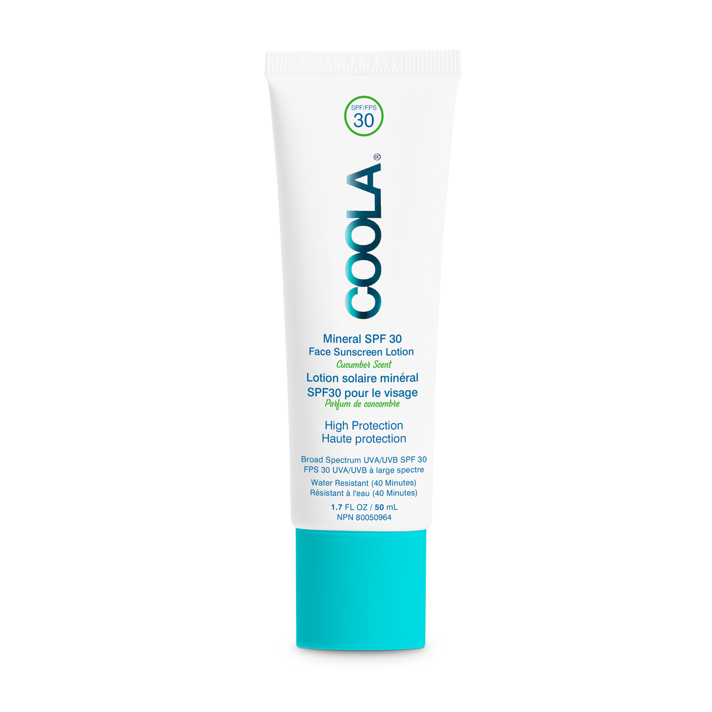 Lotion solaire minéral pour le visage FPS 30 - Concombre