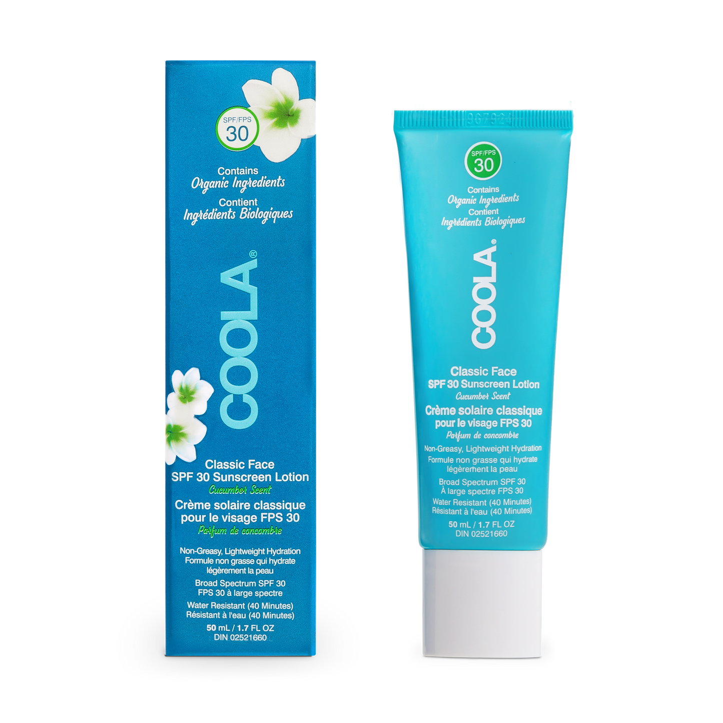 Crème solaire pour le visage FPS 30 - Concombre