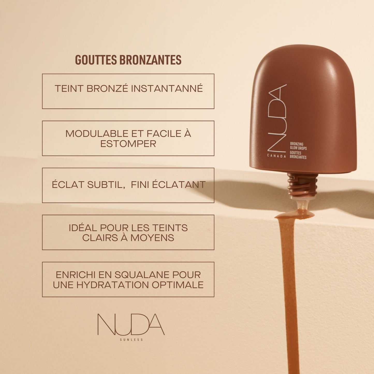 GOUTTES BRONZANTES - NUDA